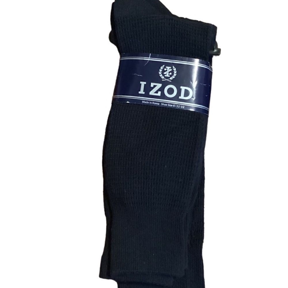 NWT Men’s Izod Navy Blue 3 Pair Pack Crew Socks 10-13